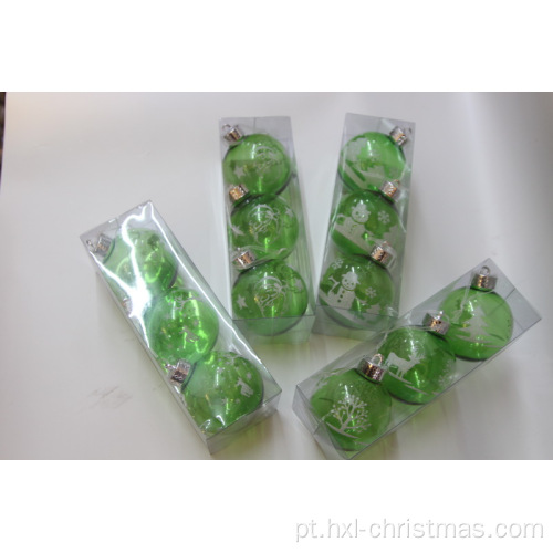 Bolas de plástico para enfeites de natal
